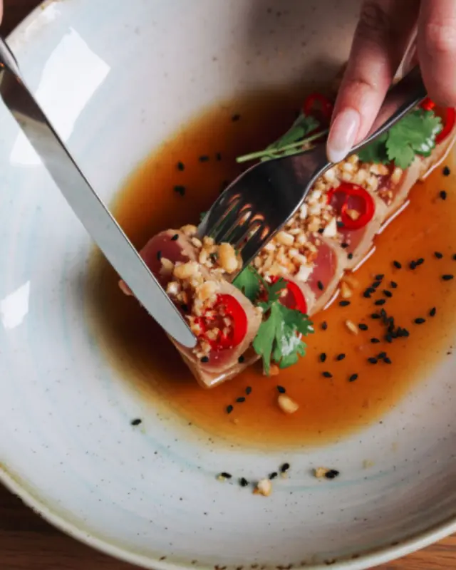 Bright. Fresh. Elegant.
Our Ahi Tuna Crudo is what happens when art meets flavour. 🌊✨It’s the kind of dish you'll want to photograph first… and then dive into immediately after.

Book your table today! Link in bio.