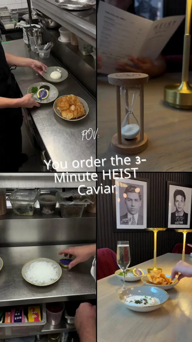 Your thrill ride starts at the table. ⏳

Order the Caviar HEIST… if it doesn’t hit your table in 3 minutes, it’s on the house. Risky? Absolutely. Worth it? You bet. 😏

The clock’s ticking… dare to take the gamble? Reserve now!