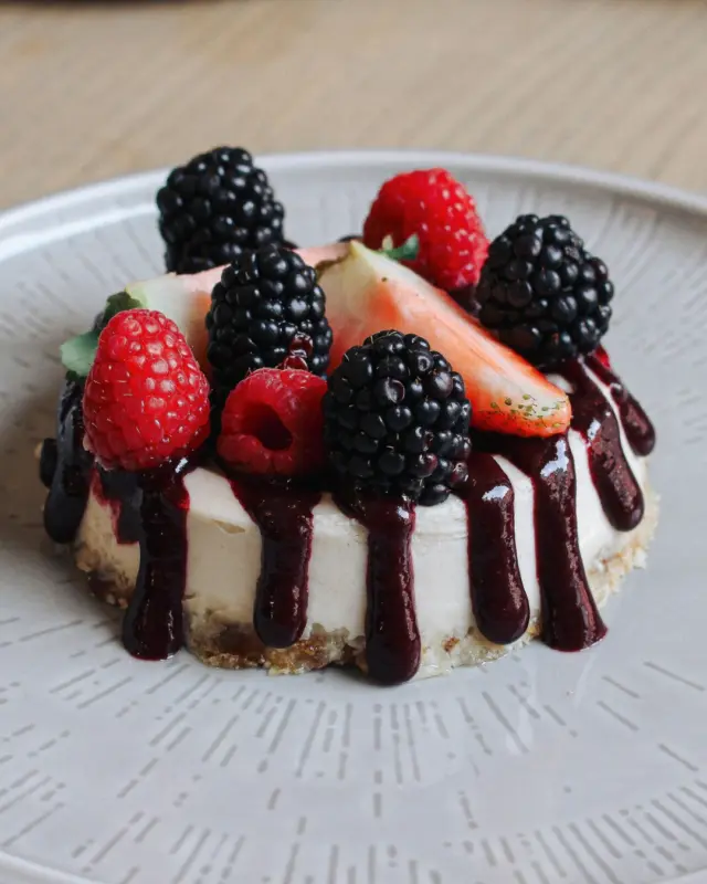 Save room… trust us. 😏

New York style cheesecake topped with berry compote. Creamy, classic, and just the right amount of indulgent.

Perfect ending… or the main event, we won’t judge. 🍰