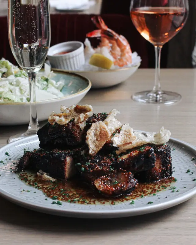 Crispy. Sticky. Addictive. 🔥

Roasted BBQ pork belly with honey dijon, chicharrones, and all the right textures. This one doesn’t stay on the table long.